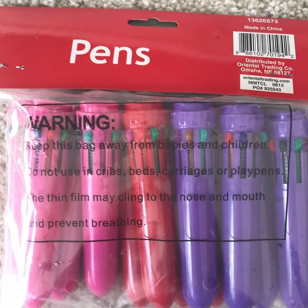 Brand new Pens 12 piece party favor multi colored